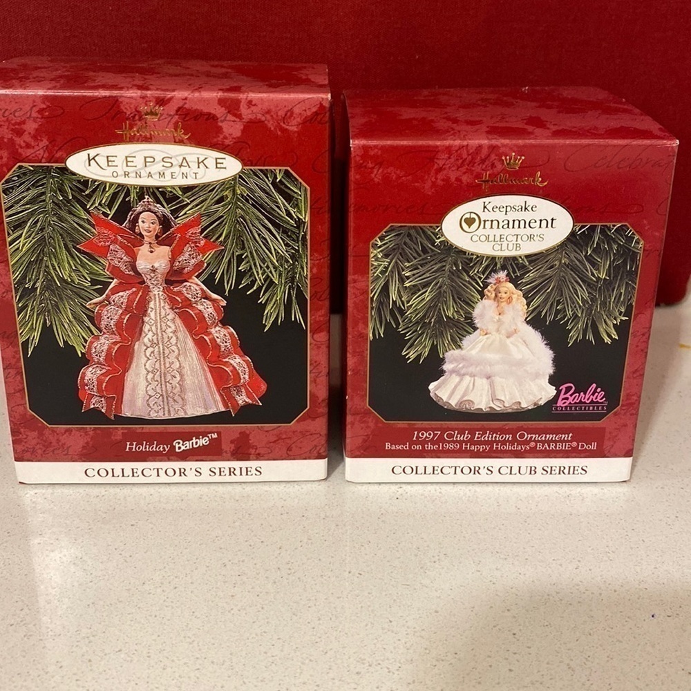 Barbie Hallmark 1997 Keepsake Collector Series Club Series Ornaments